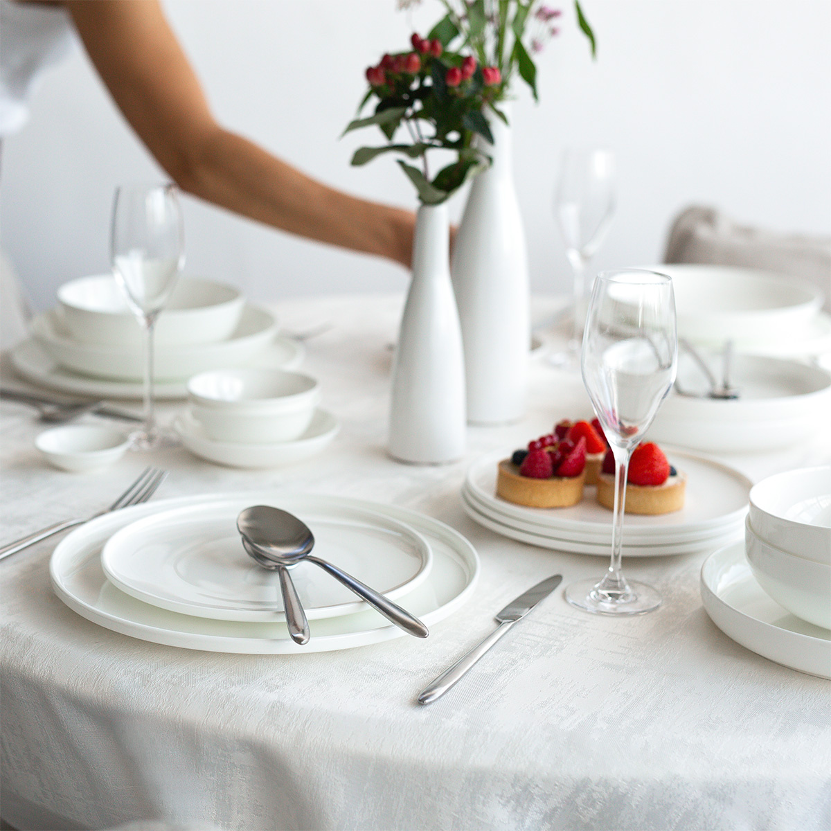 Set di piatti 18 pz – Premium Modern Platinum Line