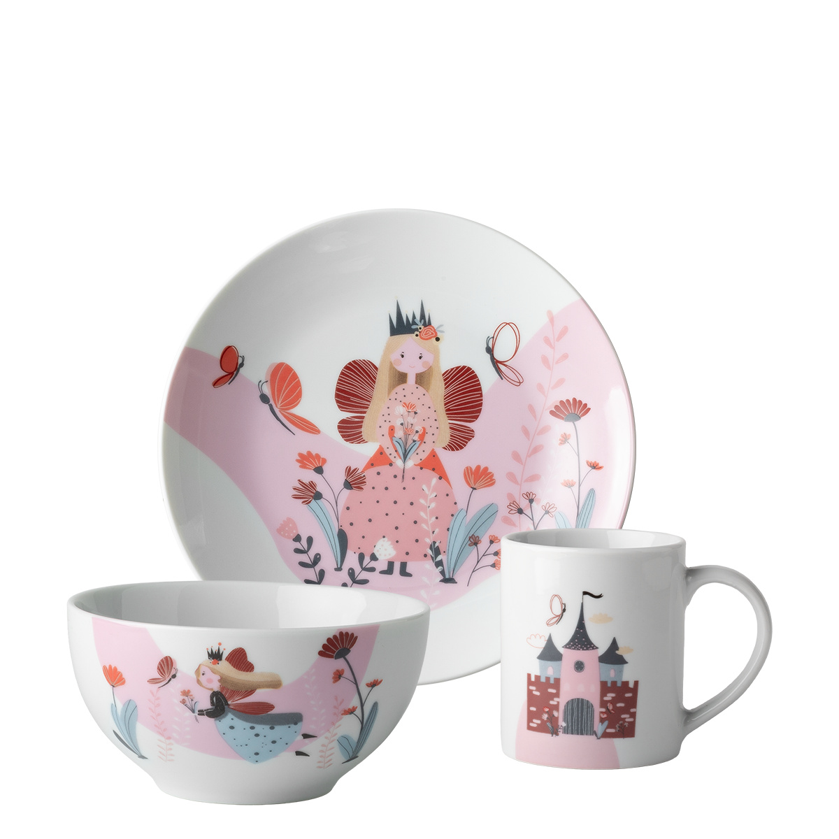 Set in porcellana per bambini Princess 3 pezzi – KIDS WORLD