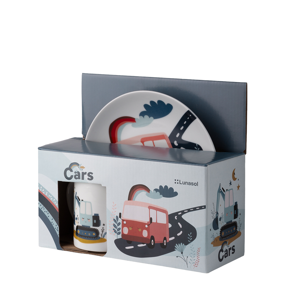Cars children’s porcelain set 3 pcs – KIDS WORLD