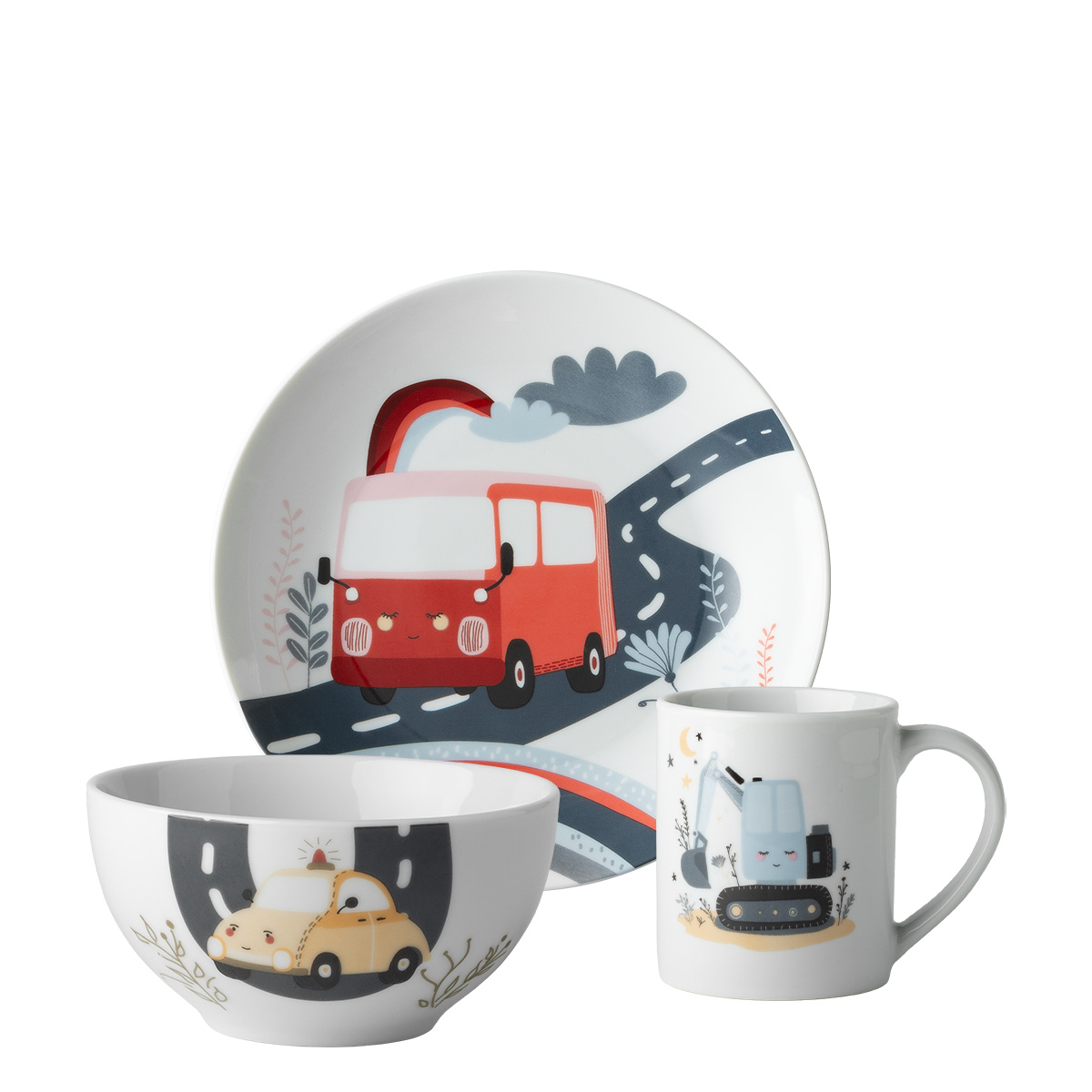 Set in porcellana per bambini Cars 3 pezzi – KIDS WORLD