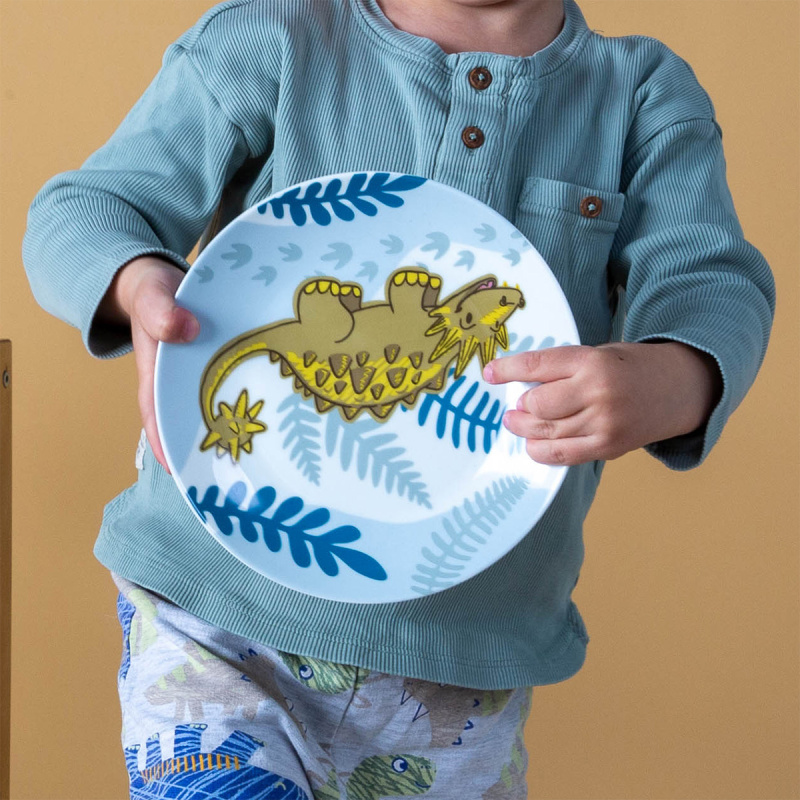 Dino children’s porcelain set 3 pcs – KIDS WORLD