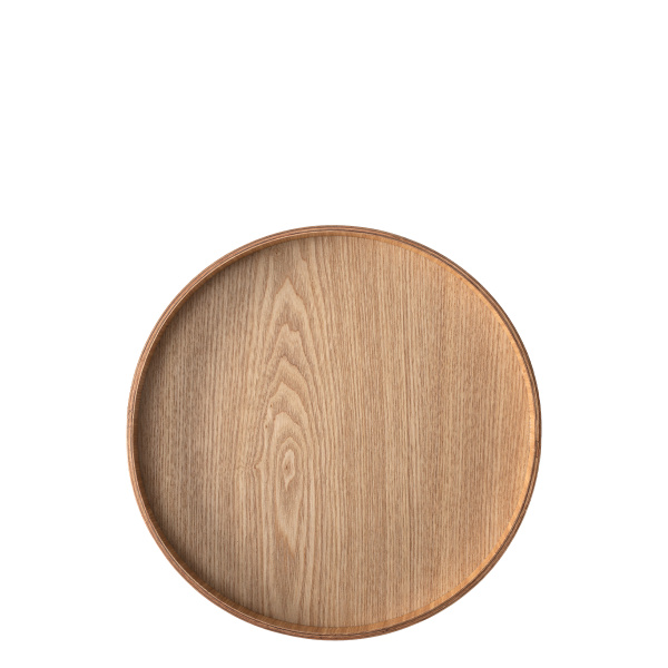 Tablett rund Ø 30 cm, H: 3.5 cm – Elements Wood Esche