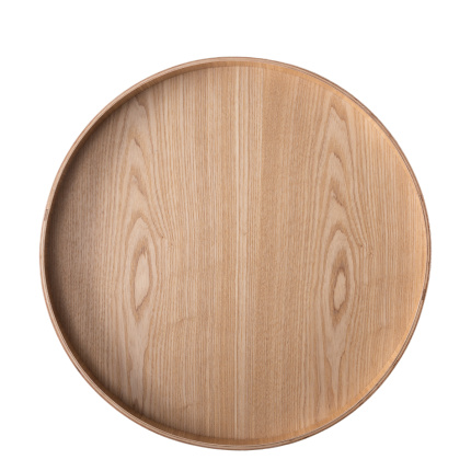 Round tray Ø 40 cm, H: 3.5 cm – Elements Wood ash