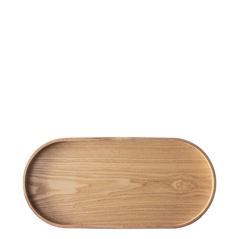 Oval tray 35.5 x 16.5 x 2.5 cm – Elements Wood ash