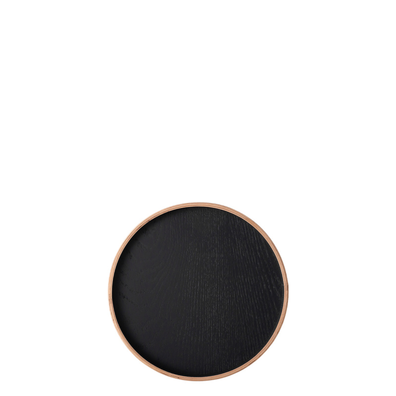 Plateau rond Ø 22 cm, H : 3.5 cm – Elements Wood Wengue