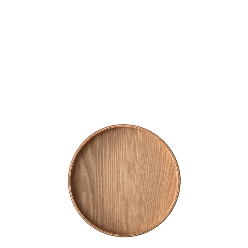 Round tray Ø 22 cm, H: 3.5 cm – Elements Wood ash