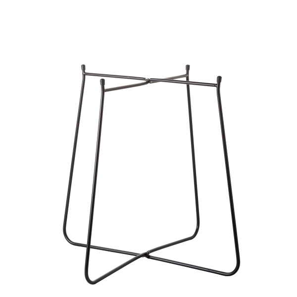 Black stand Ø 40 cm, H: 48 cm – Elements Wood