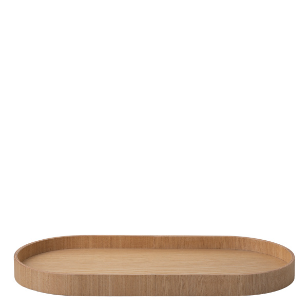 Oval tray 40 x 20 x 3 cm – Elements Wood ash