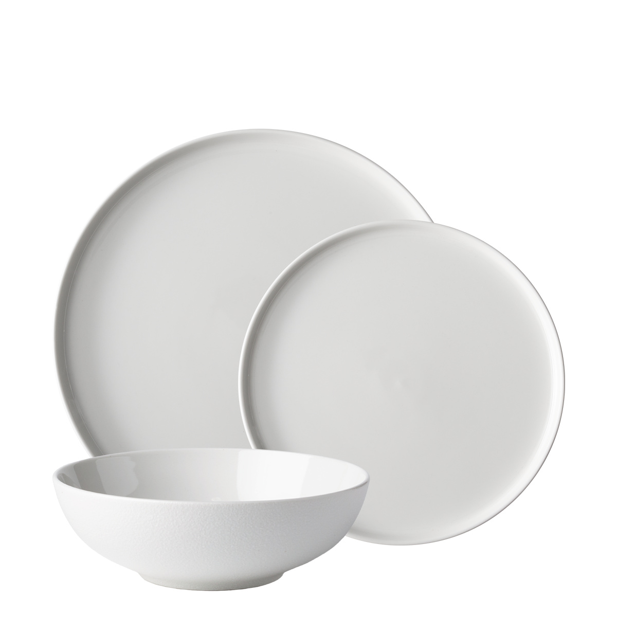Plate set 12 pcs — Fine Dining White