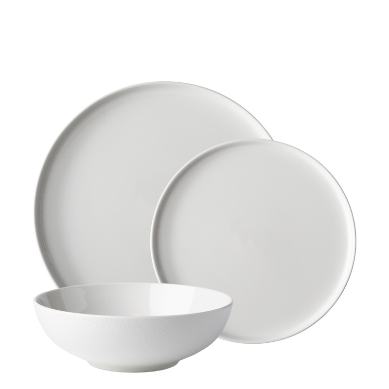 Plate set 12 pcs — Fine Dining White