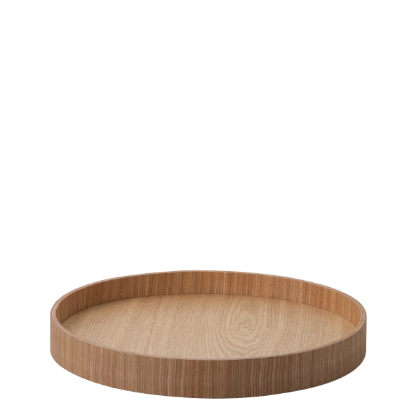 Tablett rund Ø 30 cm, H: 3.5 cm – Elements Wood Esche