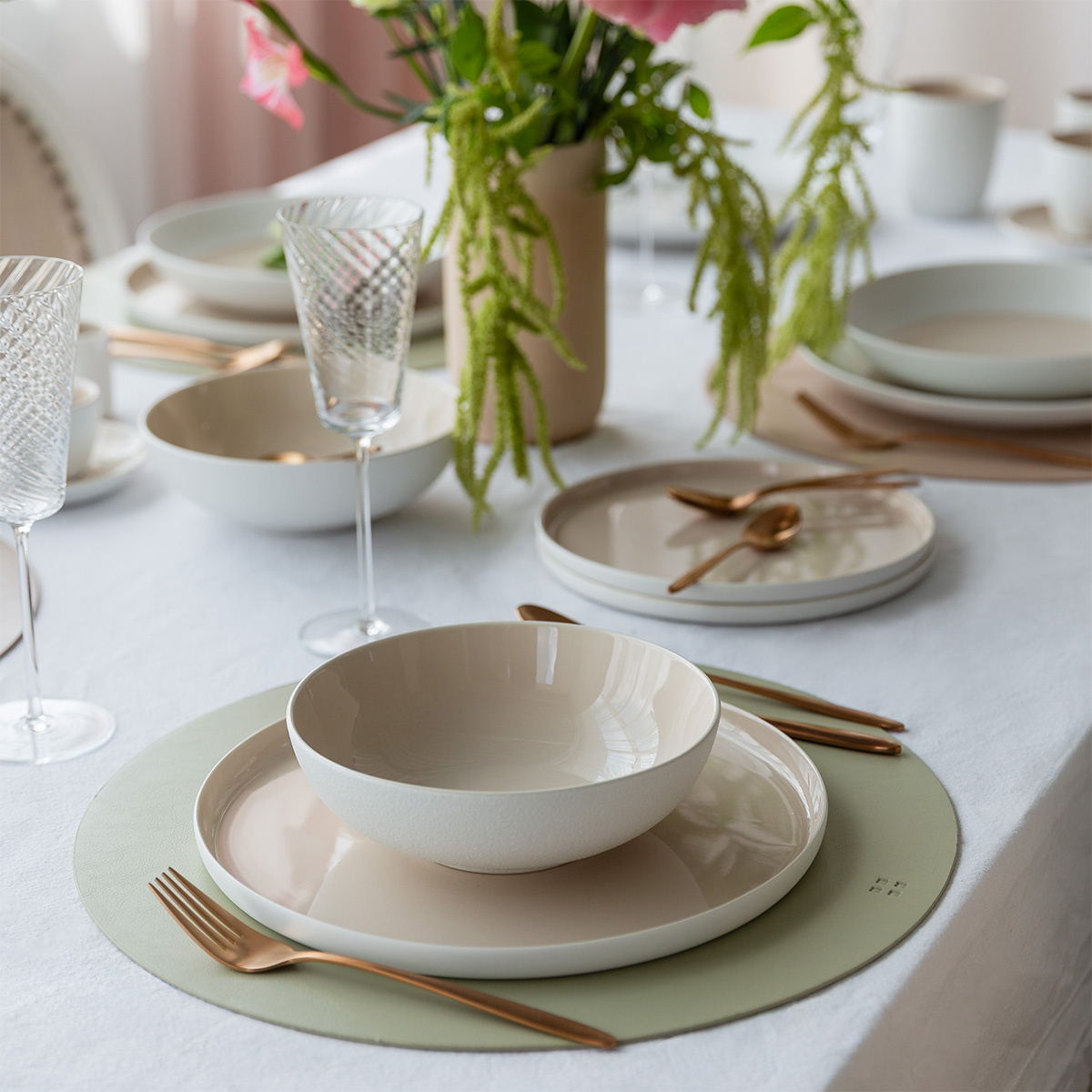 Plate set 12 pcs — Fine Dining Ash