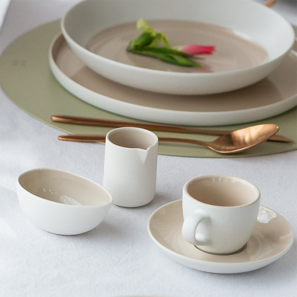 Mocca saucer 12 cm — Fine Dining Ash Frosty