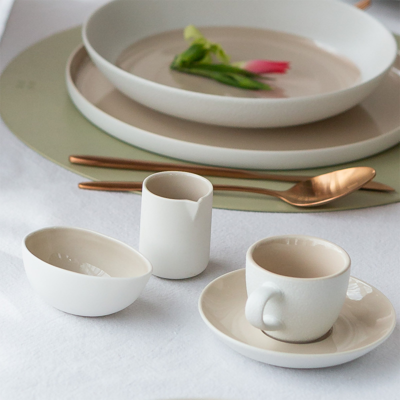 Mocca saucer 12 cm — Fine Dining Ash Frosty