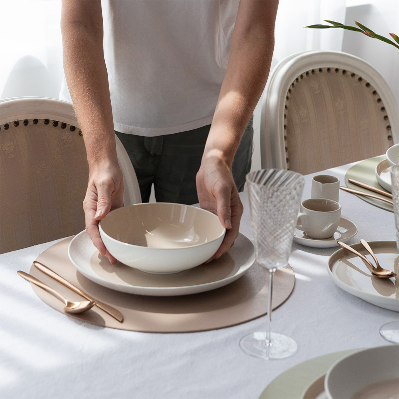 Teller-Set 12-tlg. — Fine Dining Ash