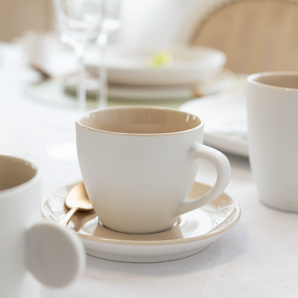 Kaffee-Untere 14,5 cm — Fine Dining Ash Frosty