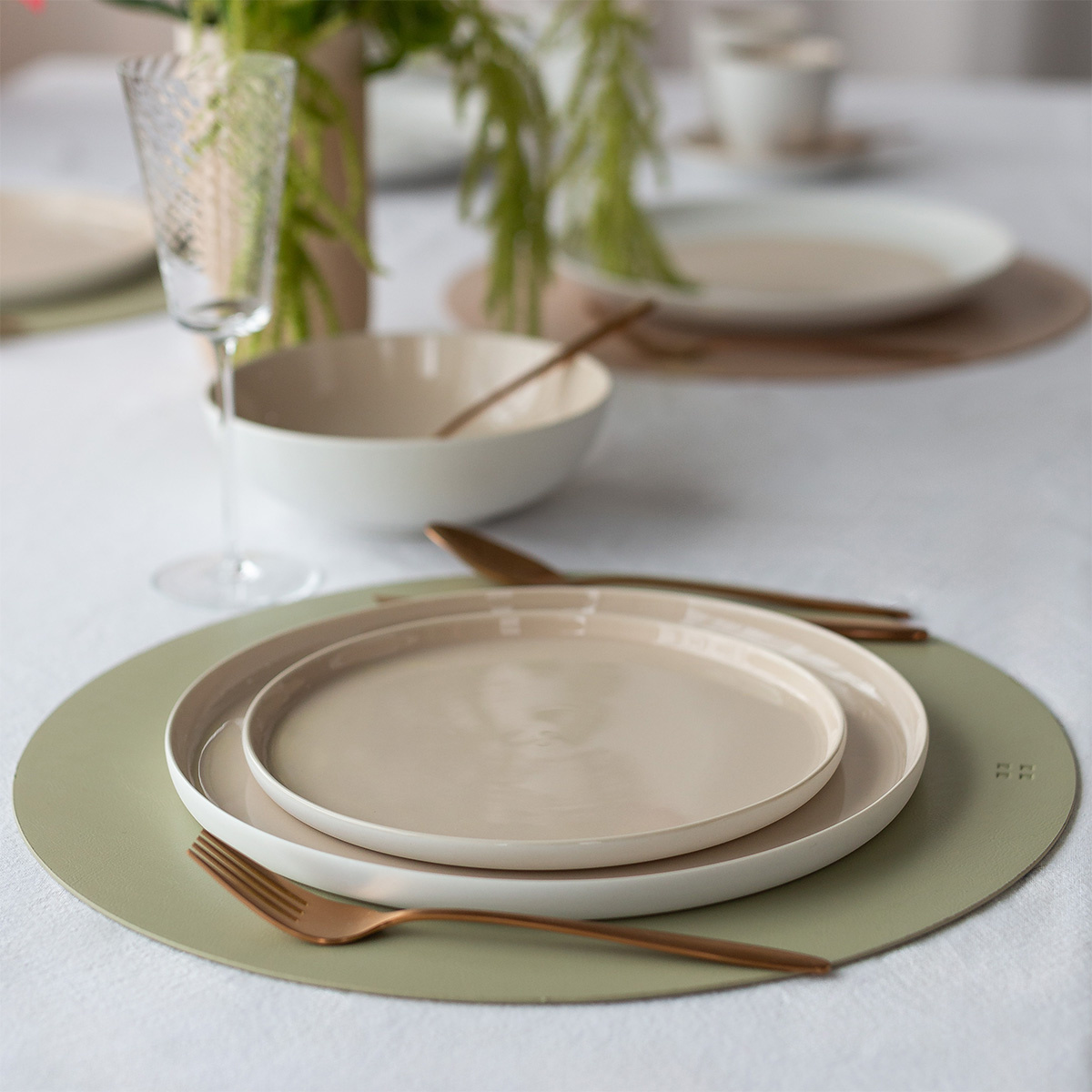 Teller-Set 12-tlg. — Fine Dining Ash