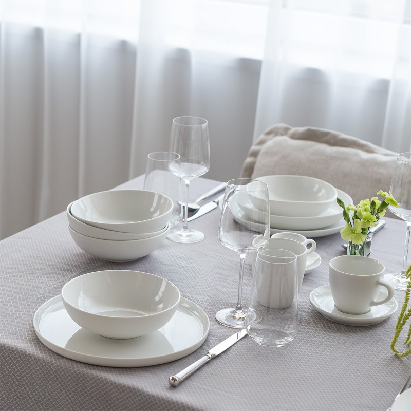 Plate set 12 pcs — Fine Dining White