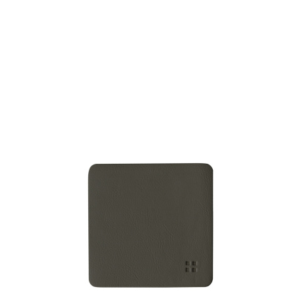Dessous de verre carrés en PVC anthracite 10x10 cm - Elements Ambiente
