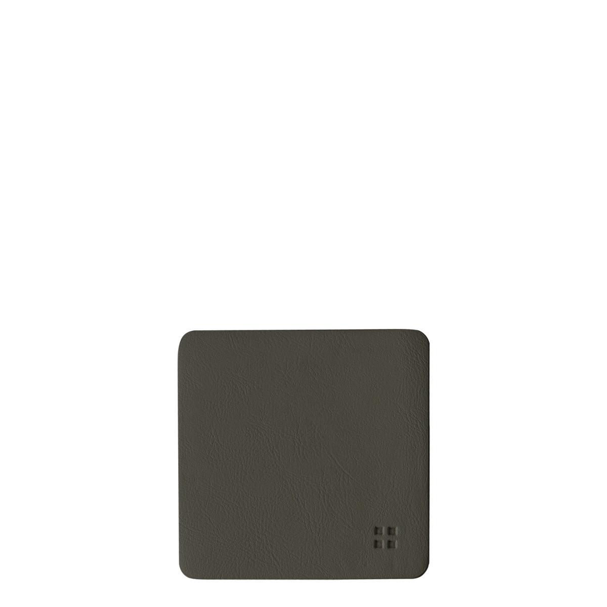 Glass coaster square PVC anthracite 10x10 cm - Elements Ambiente