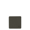 Glasuntersetzer eckig PVC anthrazit 10x10 cm - Elements Ambiente