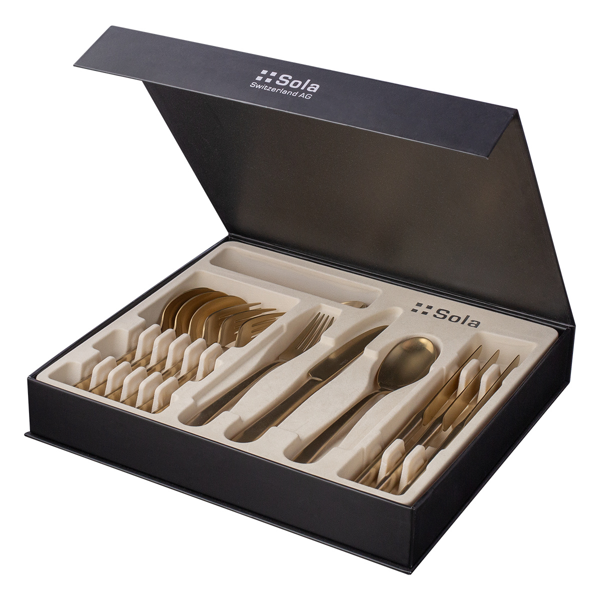 Besteckset 16-tlg. - Alos Quarz PVD Champagne