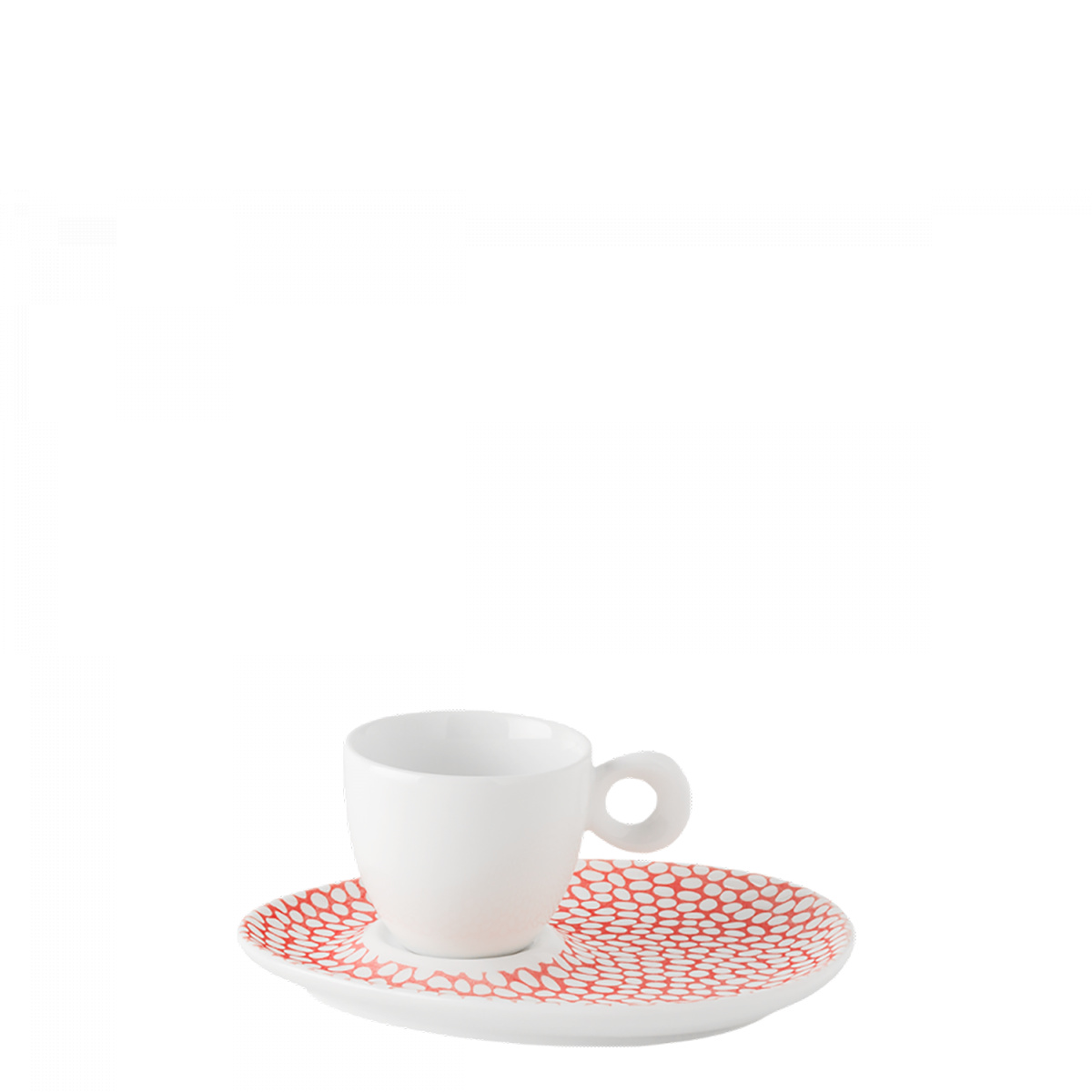 Mokka saucer Flow structured skin/white