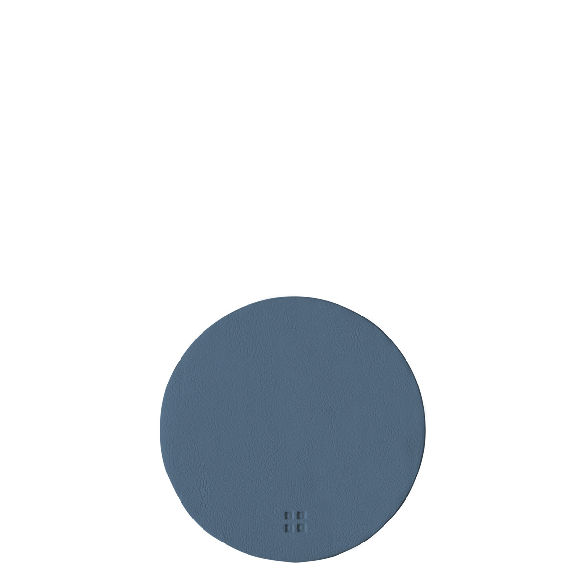 Dessous de verre rond en PVC pétrole ø 11 cm - Elements Ambiente