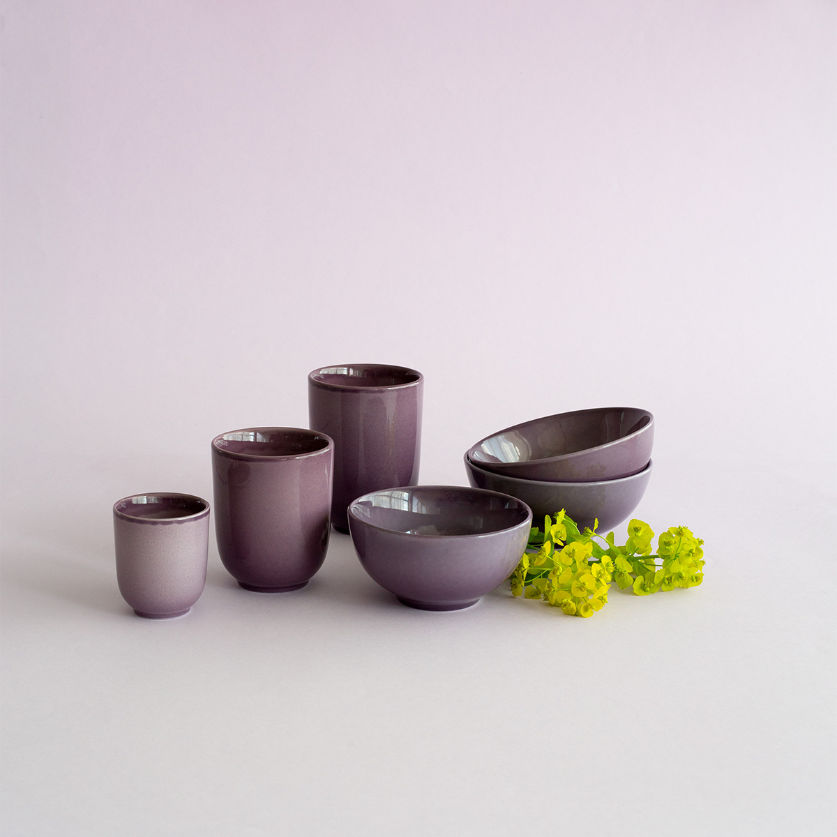 Tazza senza manico 300 ml | Gaya Solatelier Aubergine