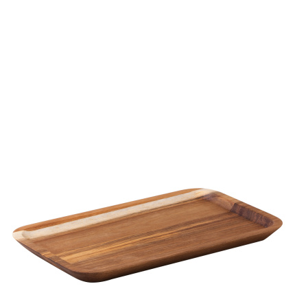 Serviertablett rechteckig groß Akazie 30 x 17,5 cm - FLOW Wooden