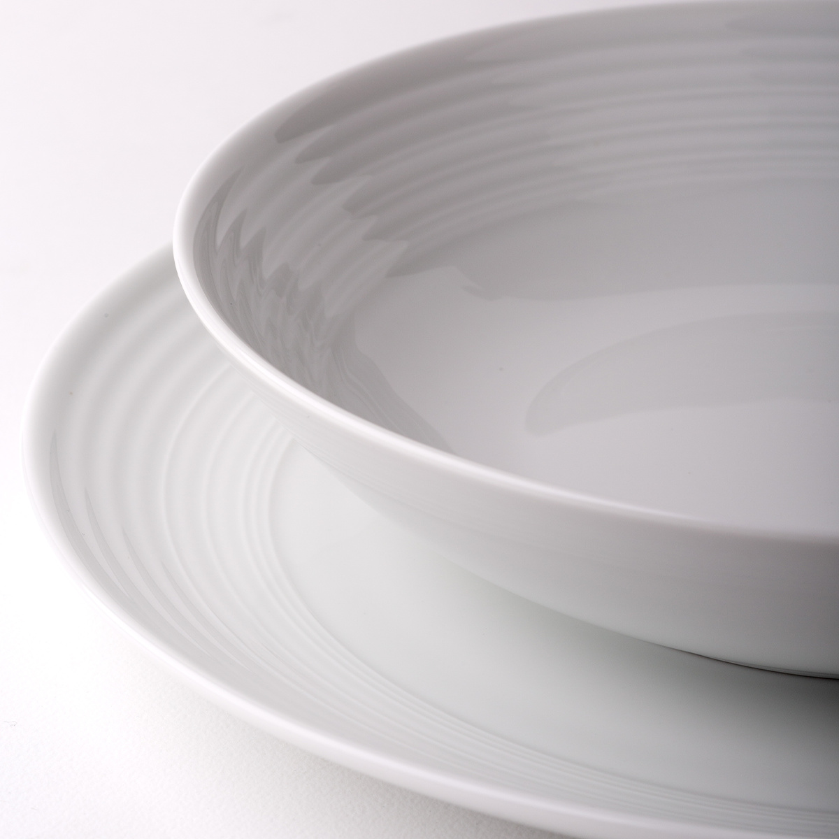 Assiette plate Coupe classic Deco 29 cm lot de 6 pcs – UNIVERS blanc