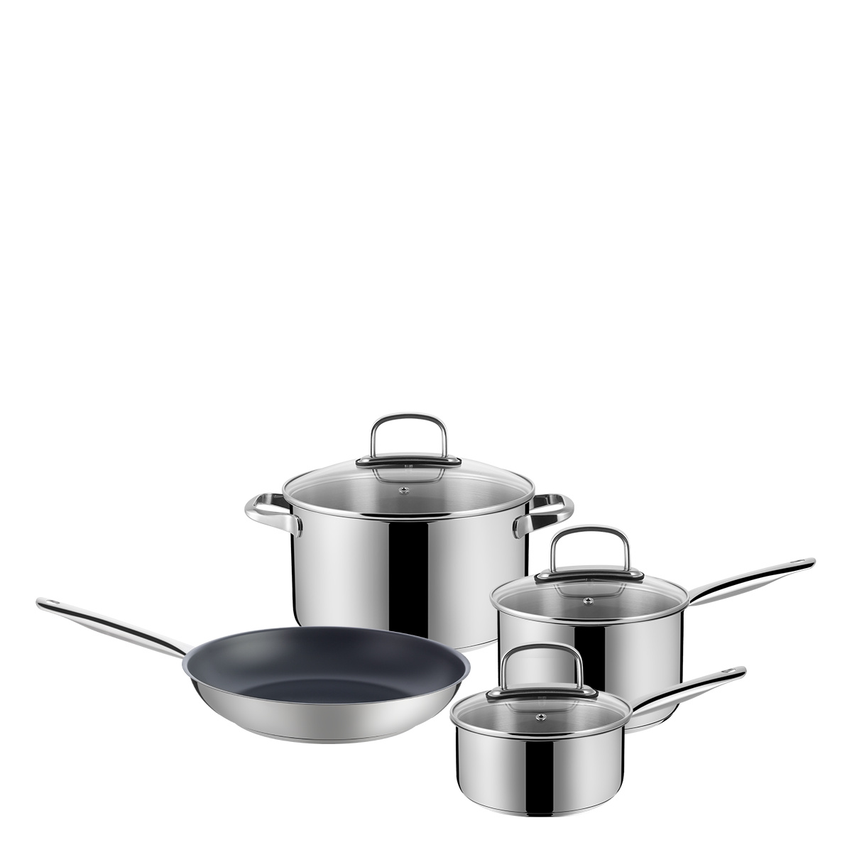 Set di avvio di pentole e padelle 7 pezzi — Saturn Lunasol
