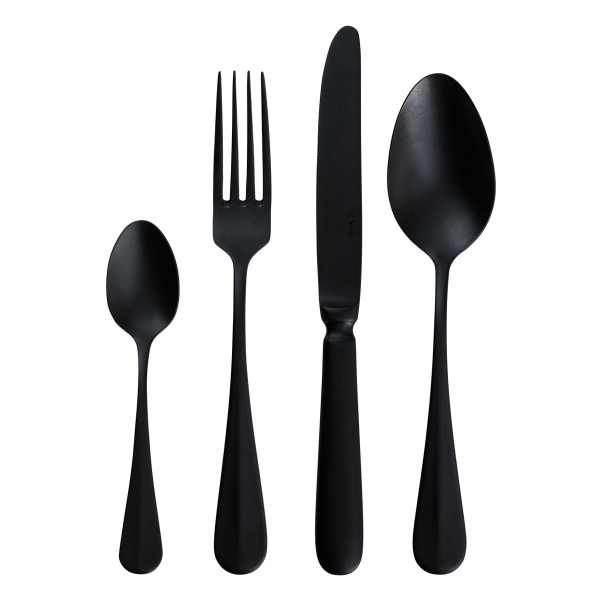 Besteck-Set 24-tlg. - Baguette Vintage schwarz