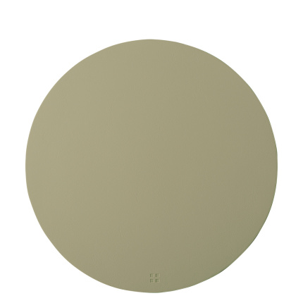 Olivfarbenes Platzset ø 38 cm – Elements Ambiente