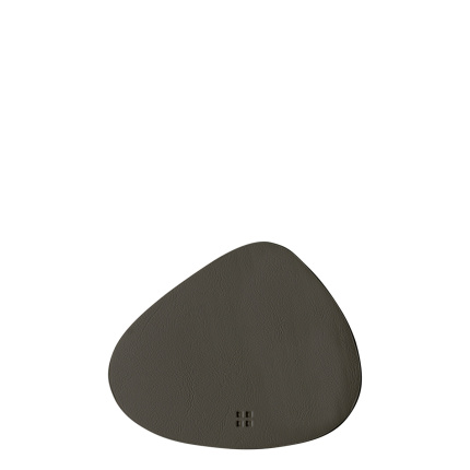 Sottobicchieri in PVC antracite a forma di triangolo 14 x 11,5 cm - Elements Ambiente