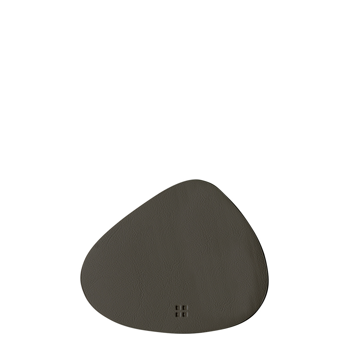 Glass coaster triangle PVC anthracite 14 x 11.5 cm - Elements Ambiente