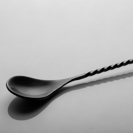 Bar spoon PVD black matte 28 cm – Basic Bar