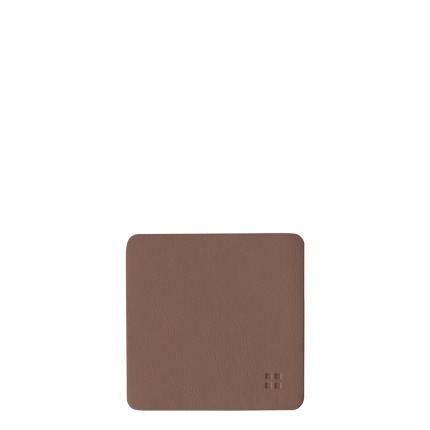 Sottobicchieri quadrati in PVC color rosa antico 10x10 cm - Elements Ambiente