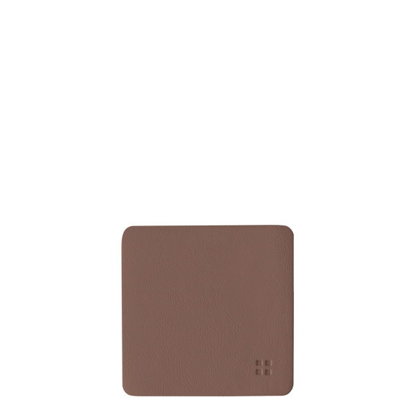 Sottobicchieri quadrati in PVC color rosa antico 10x10 cm - Elements Ambiente