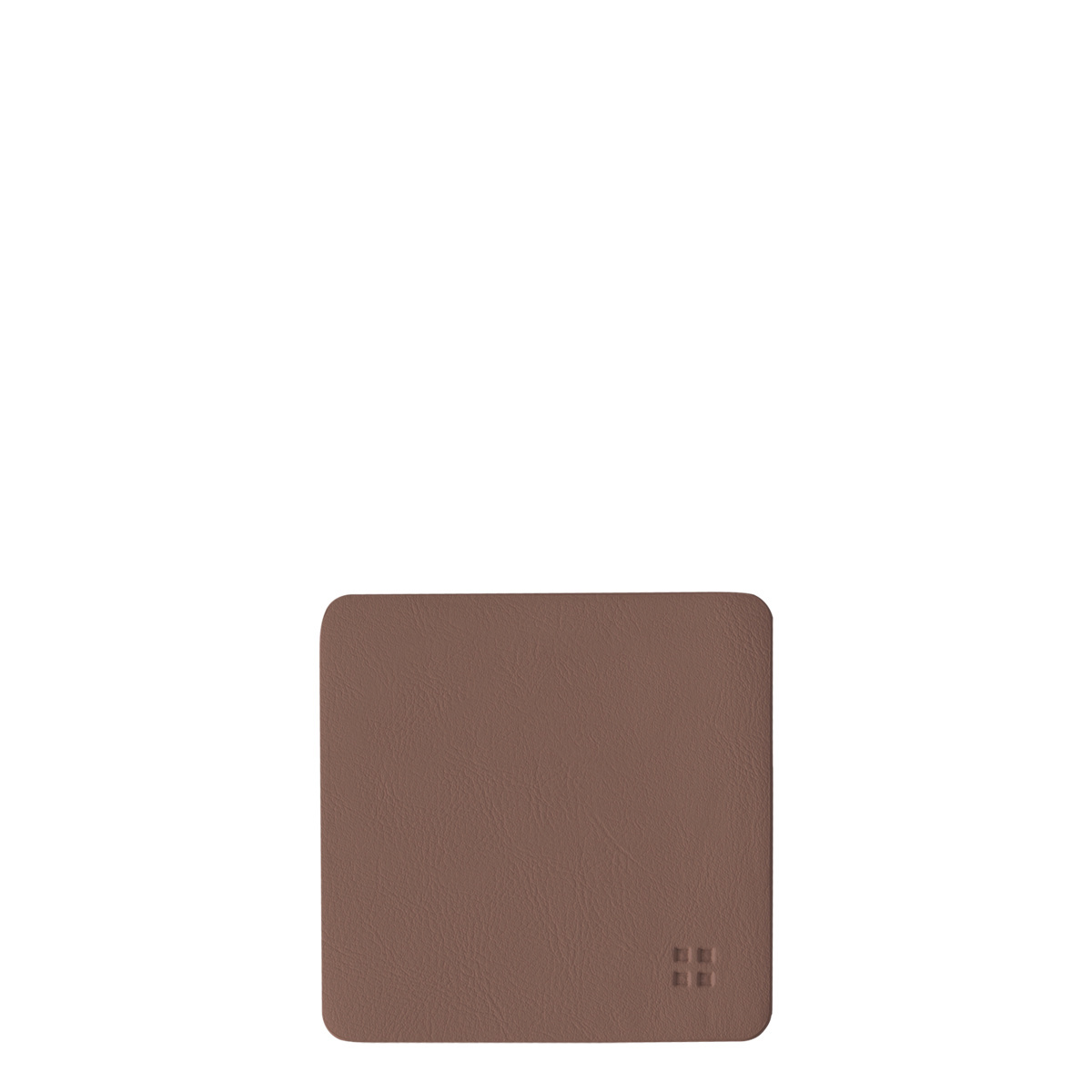 Glass coaster square PVC dusky pink 10x10 cm - Elements Ambiente