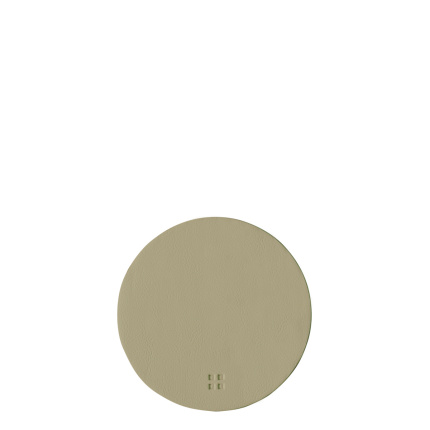 Dessous de verre rond en PVC olive ø 11 cm - Elements Ambiente