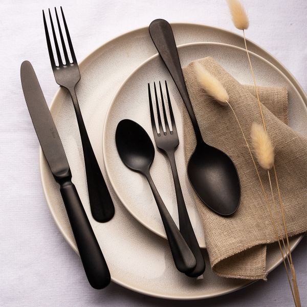 Set di posate 24 pezzi - Baguette Vintage nero