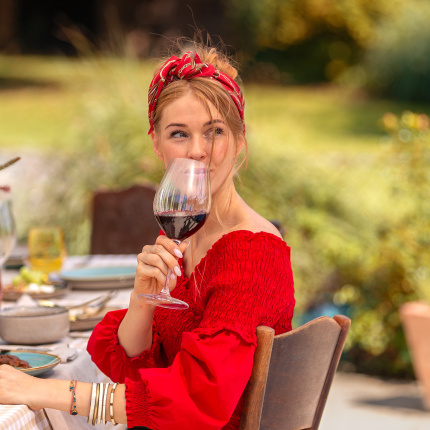 Red wine glasses 660 ml set of 6 - Optima Line Glas Lunasol
