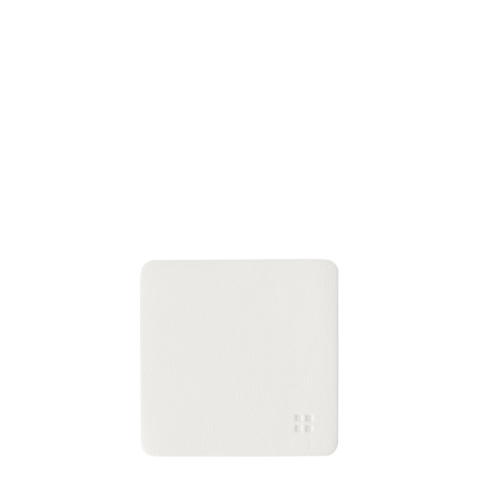 Dessous de verre carrés en PVC blanc 10x10 cm - Elements Ambiente