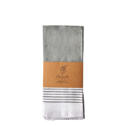 Antique green kitchen towels 50 x 70 cm 2 pcs – Elements Ambiente