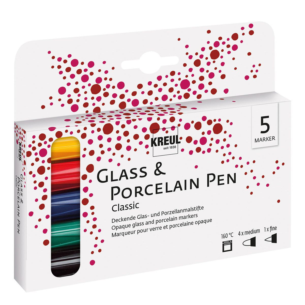 Porzellan- und Glasmarker Set 5-tlg. – KREUL