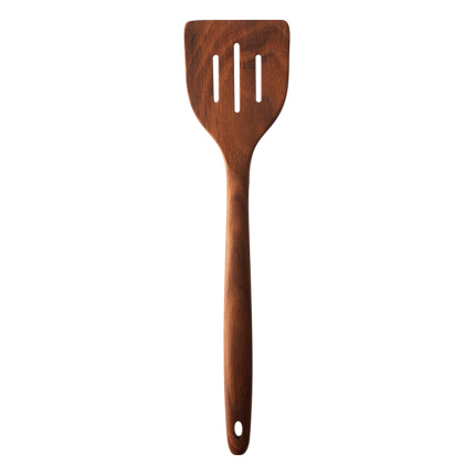 Spatola forata Teak 30,5 x 7,4 x 1,9 cm - GAYA Wooden