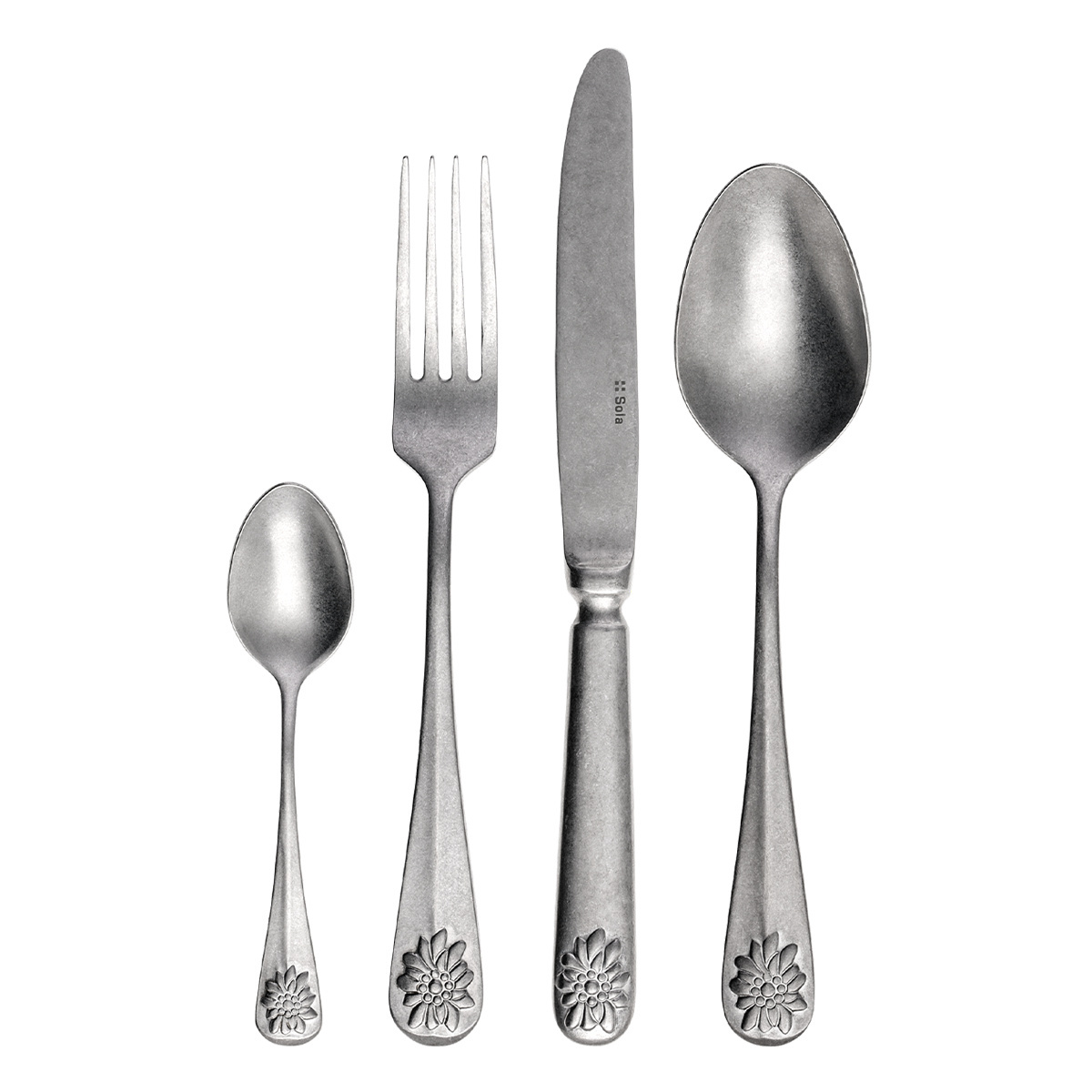 24-Piece Cutlery Set - Baguette Vintage Plesnivec matte