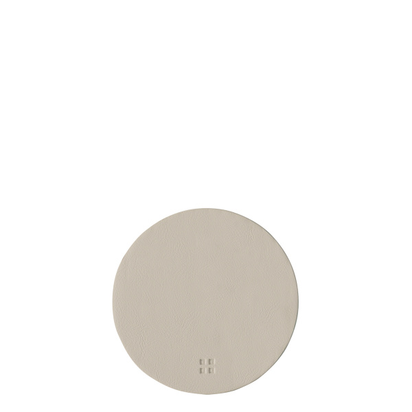 Glass coaster round PVC sand ø 11 cm - Elements Ambiente