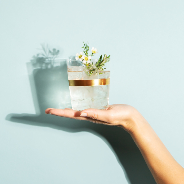 Gobelet 440 ml avec rayures dorées - 21st Century Glas Lunasol